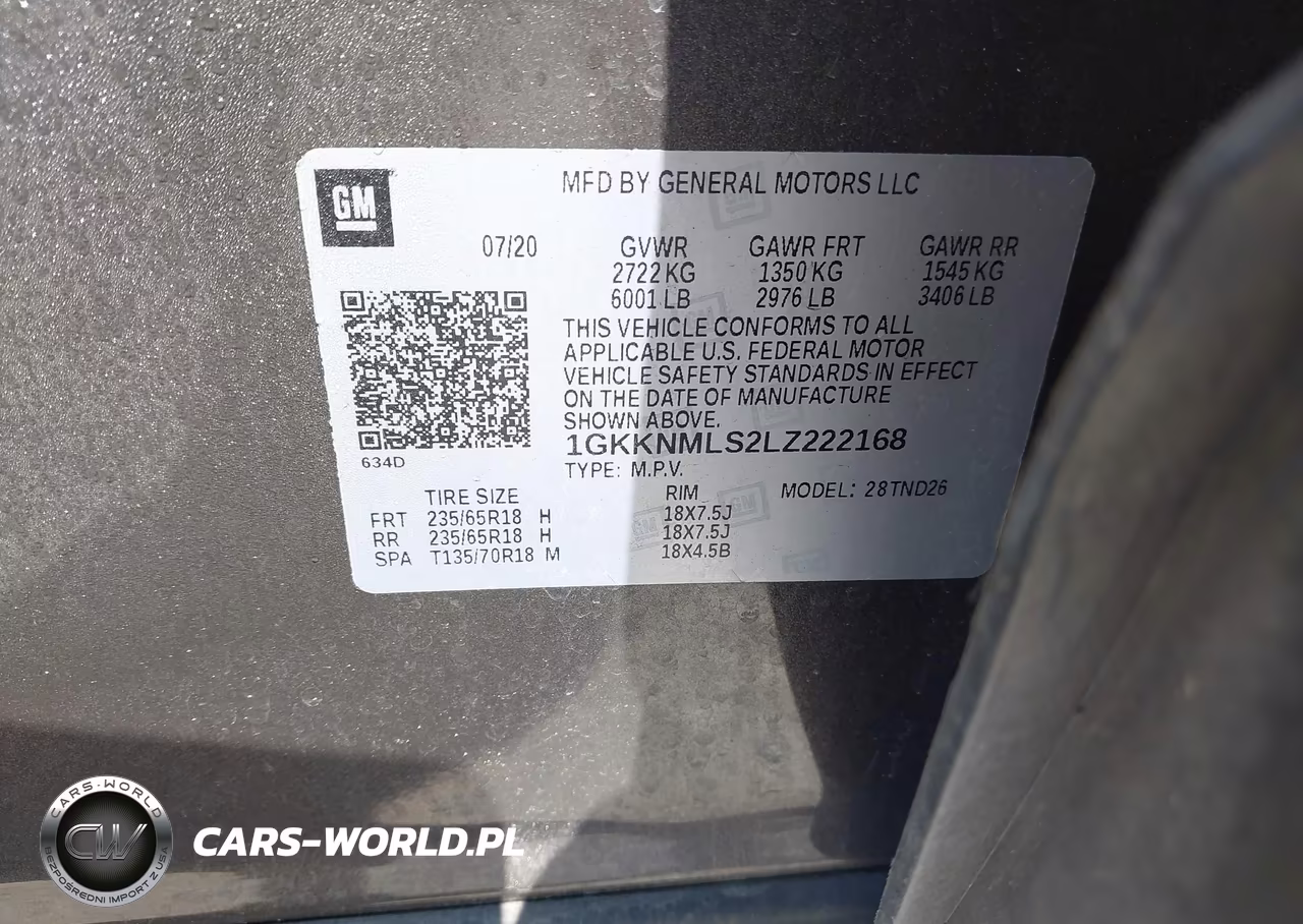 2020 GMC Acadia Fwd Slt VIN:1GKKNMLS2LZ222168 - 9
