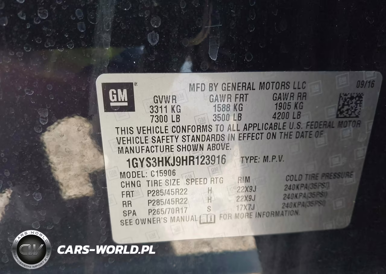 2017 Cadillac Escalade Esv Luxury VIN:1GYS3HKJ9HR123916 - 9