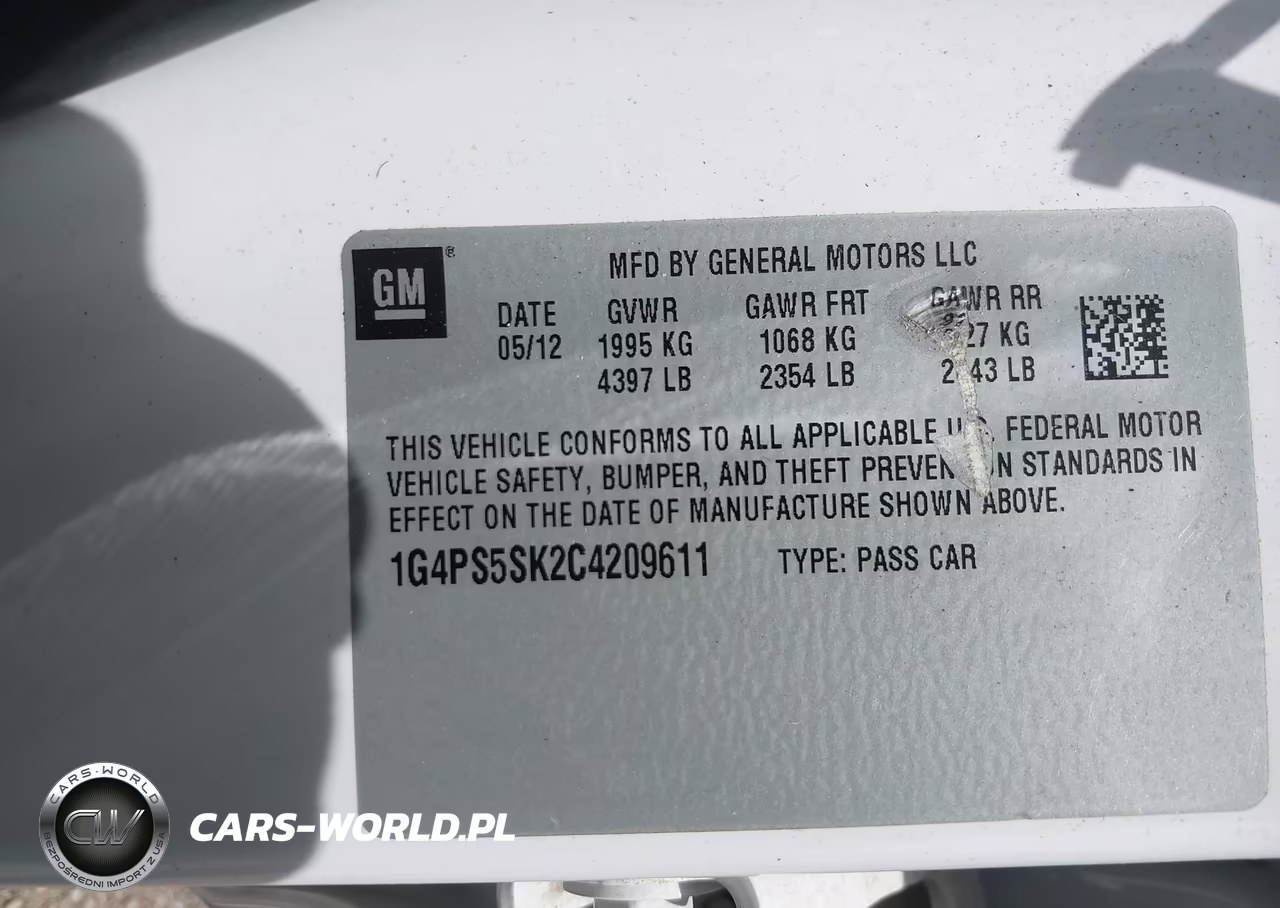 2012 Buick Verano Leather Group VIN:1G4PS5SK2C4209611 - 9