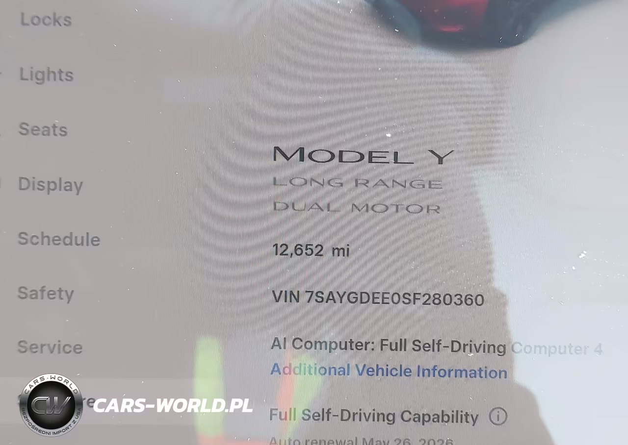 2025 Tesla Model Y Long Range Dual Motor All-Wheel Drive VIN:7SAYGDEE0SF280360 - 7