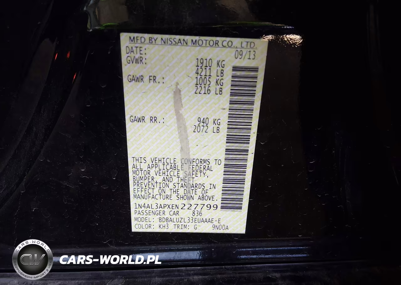 2014 Nissan Altima 2.5 Sv VIN:1N4AL3APXEN227799 - 9