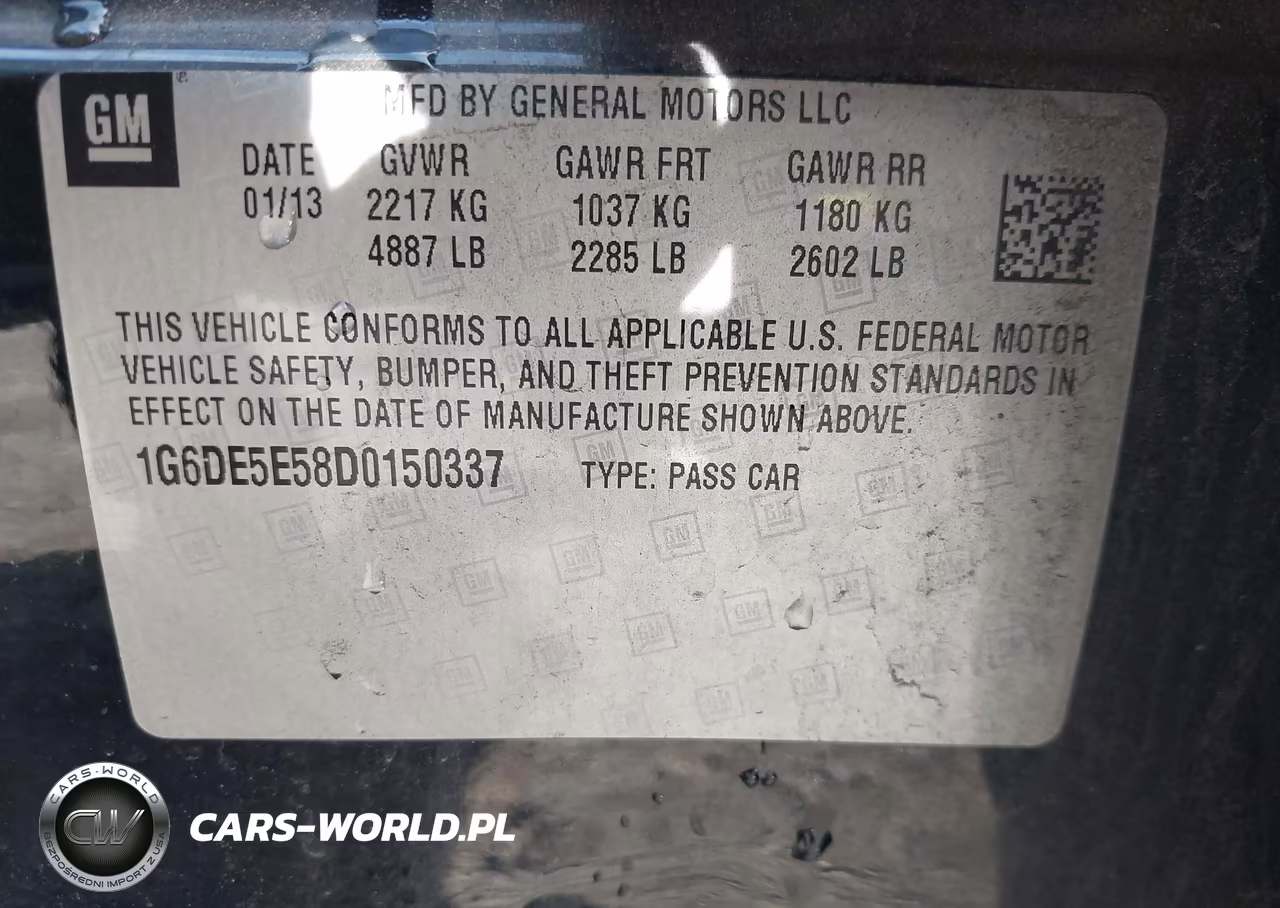 2013 Cadillac Cts Luxury VIN:1G6DE5E58D0150337 - 9