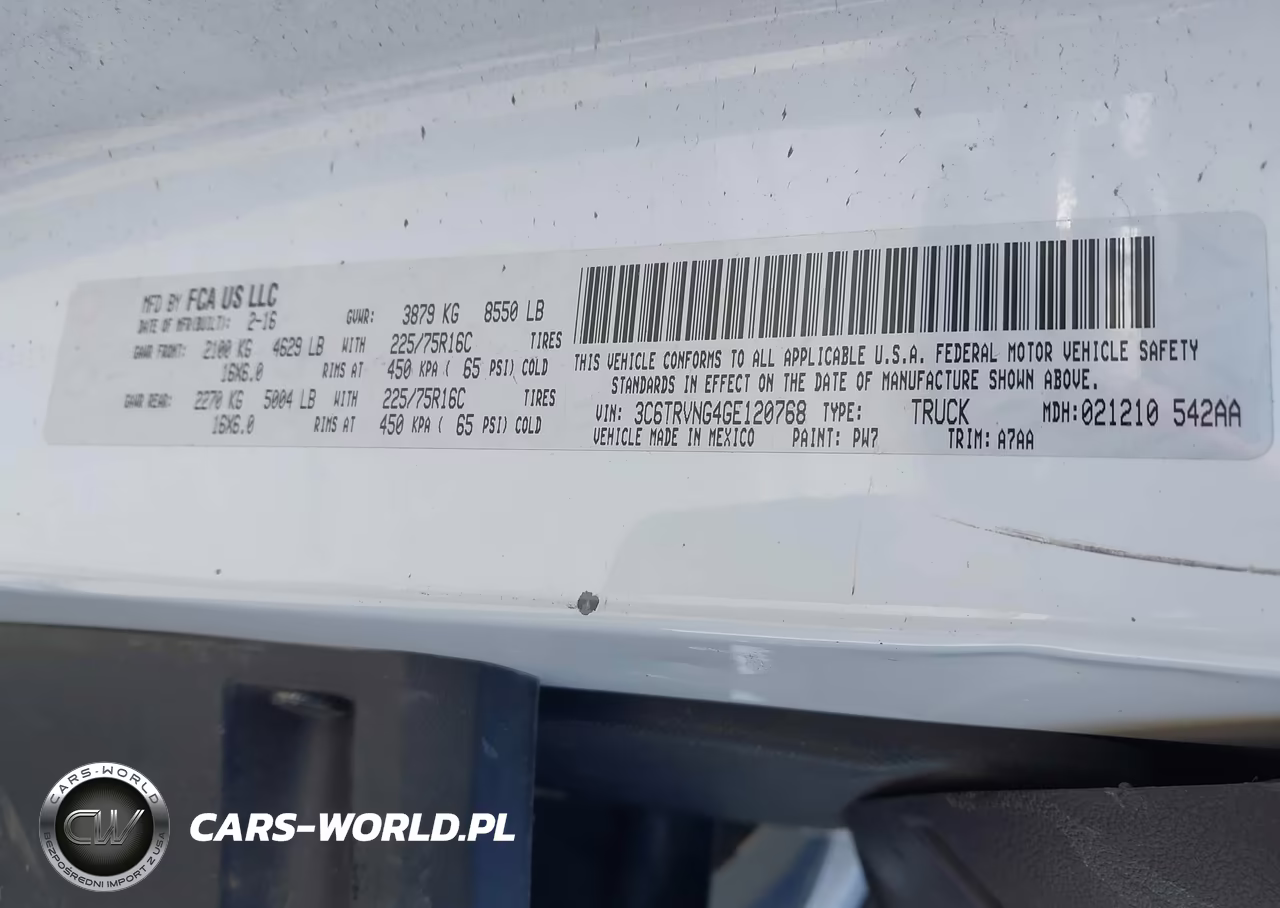 2016 Ram Promaster 1500 Low Roof VIN:3C6TRVNG4GE120768 - 9