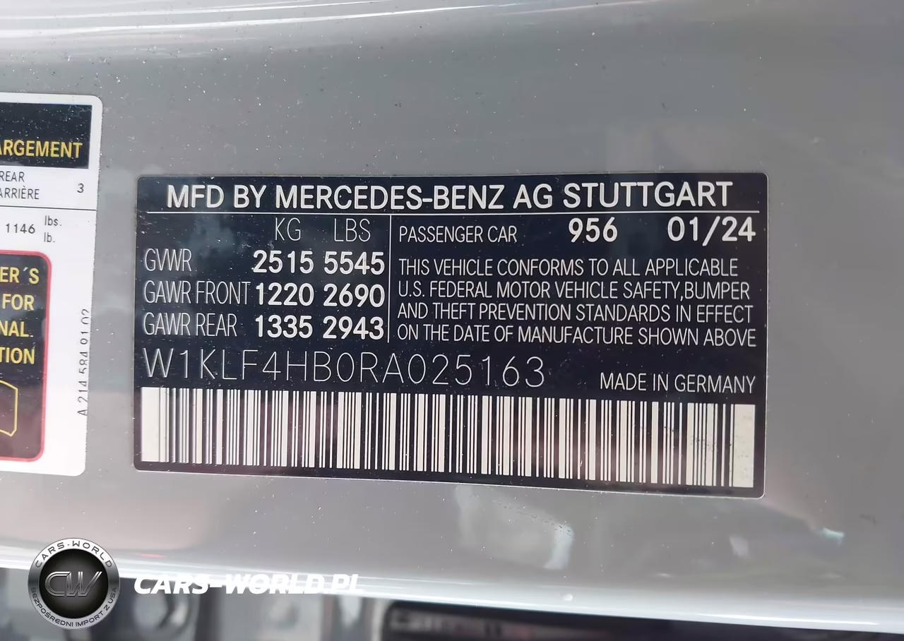 2024 Mercedes-Benz E 350 VIN:W1KLF4HB0RA025163 - 9