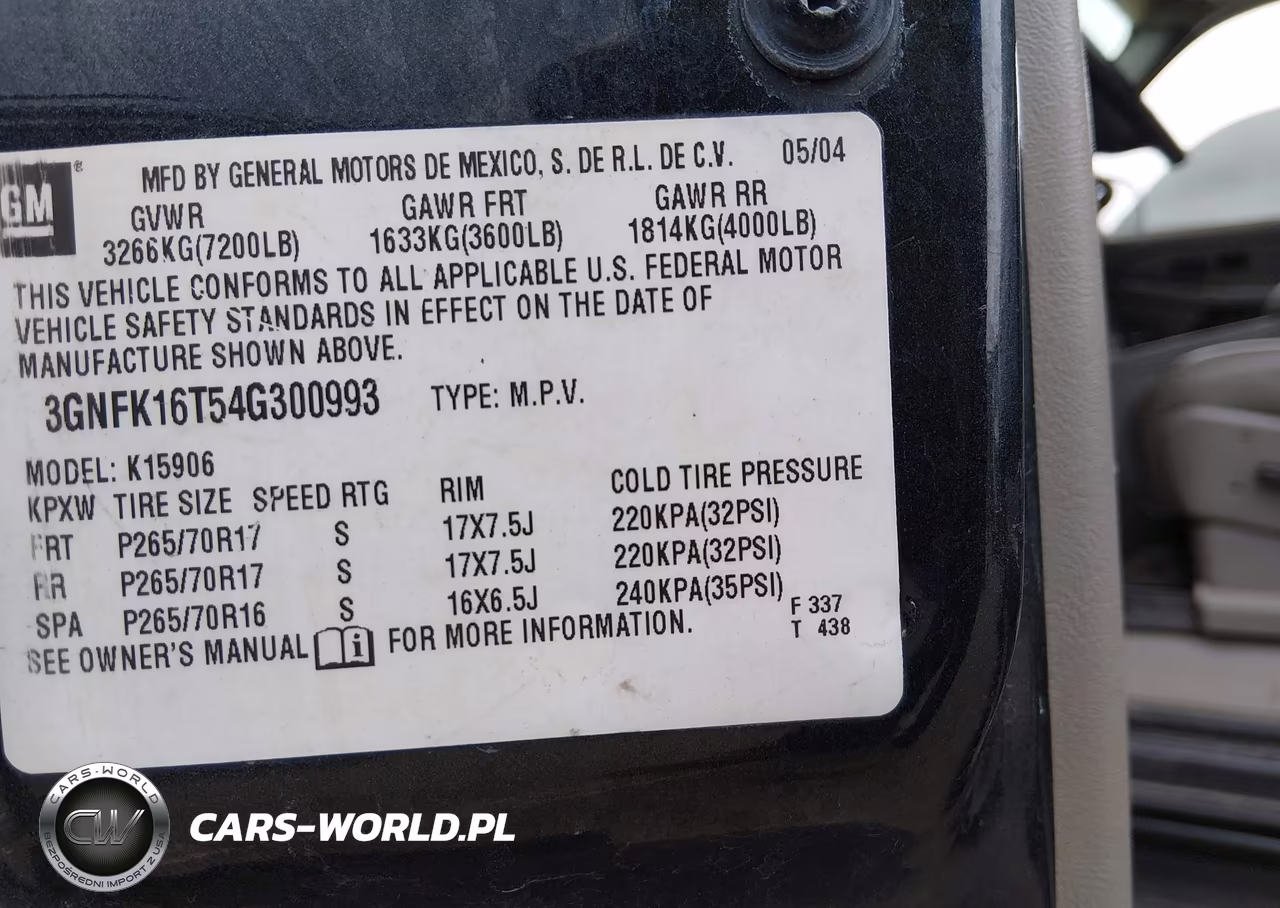 2004 Chevrolet Suburban 1500 Lt VIN:3GNFK16T54G300993 - 9