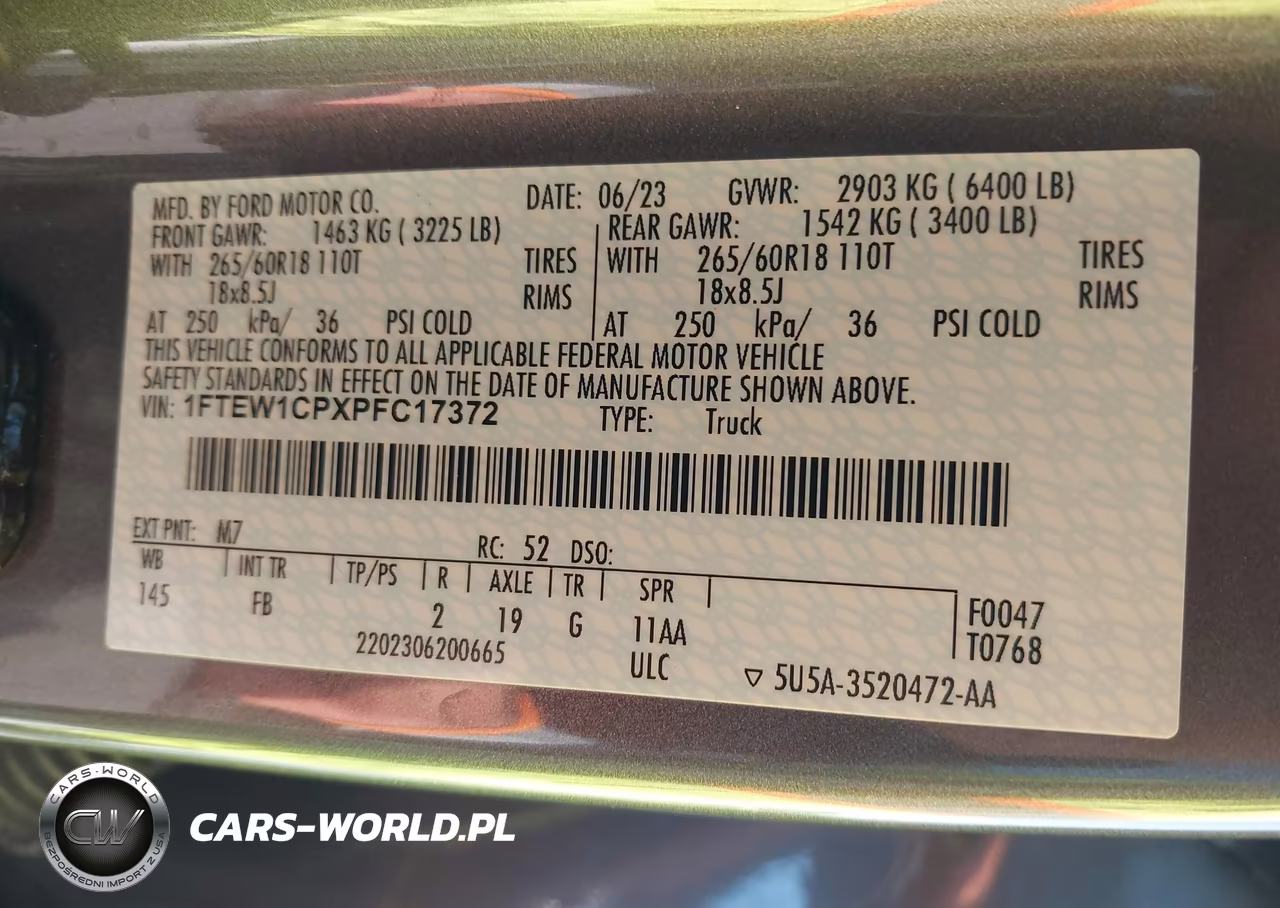 2023 Ford F-150 Xlt VIN:1FTEW1CPXPFC17372 - 9