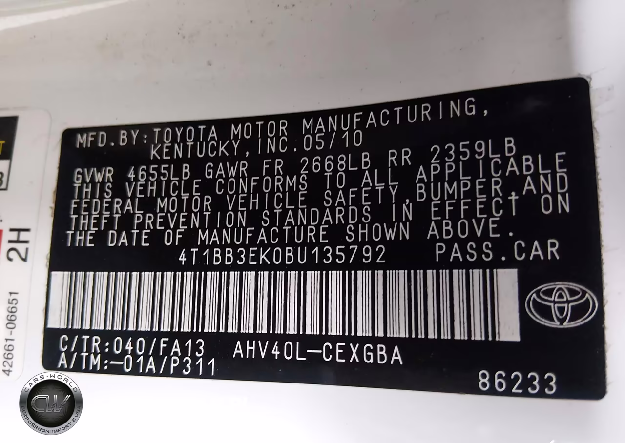 2011 Toyota Camry Hybrid VIN:4T1BB3EK0BU135792 - 9