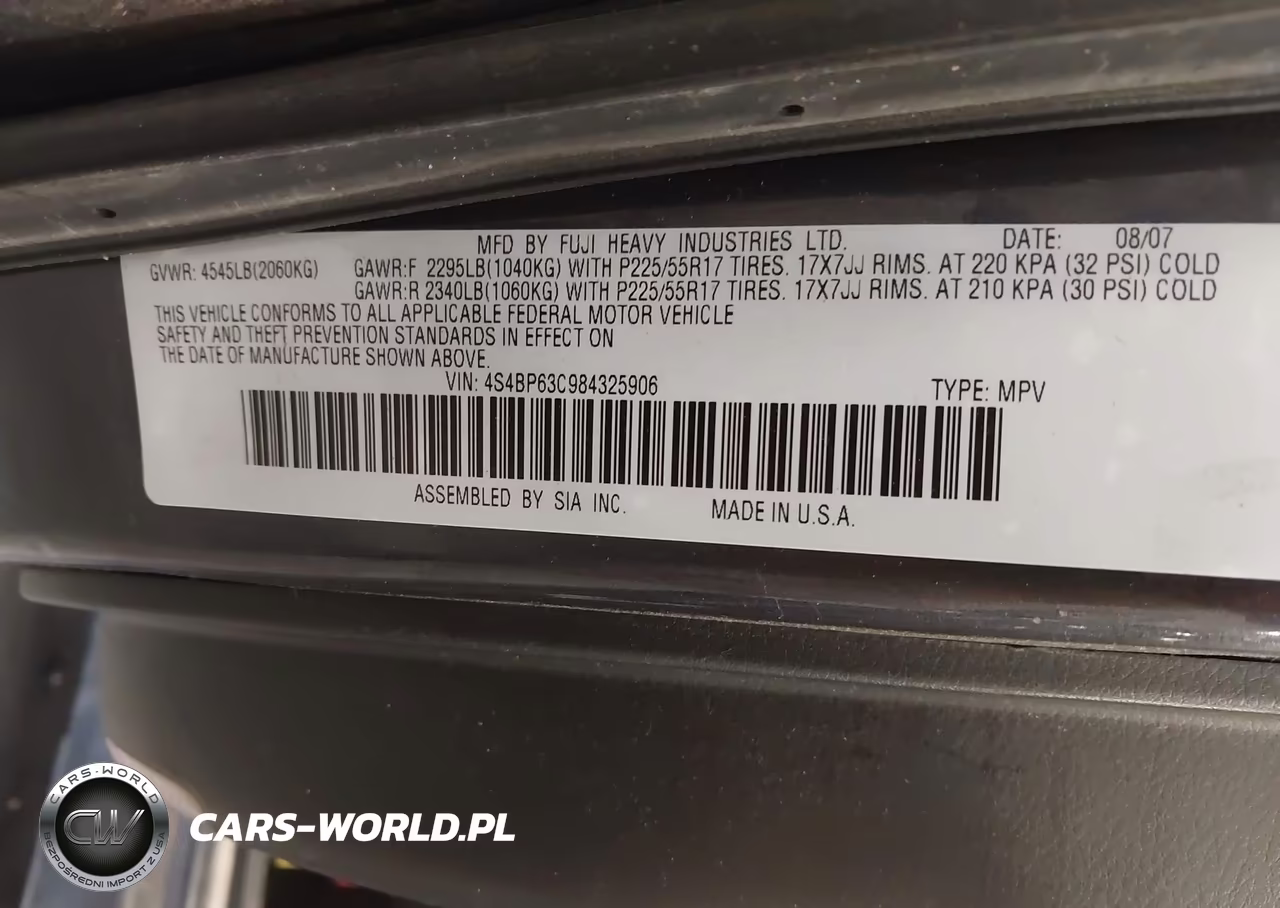 2008 Subaru Outback 2.5Xt Limited VIN:4S4BP63C984325906 - 9