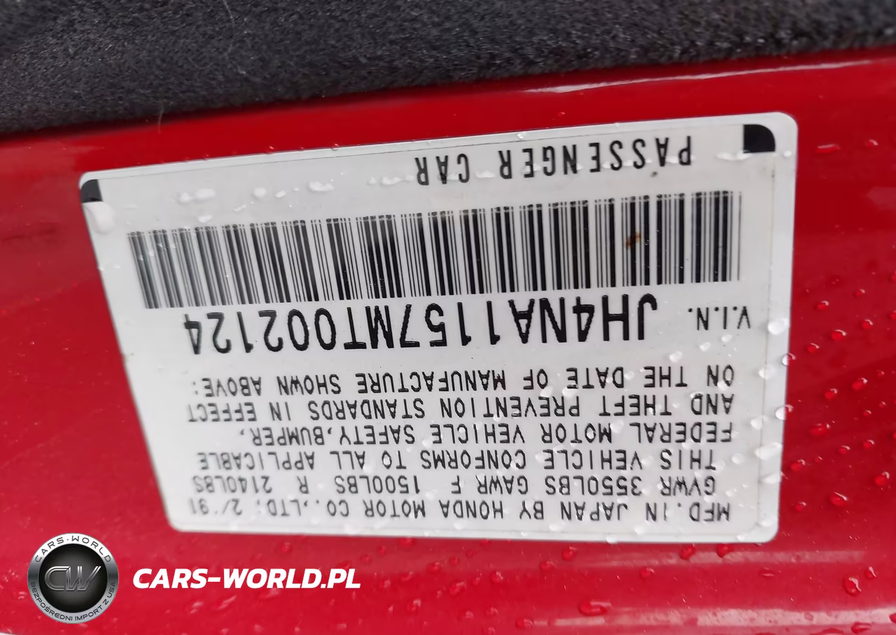 1991 Acura Nsx VIN:JH4NA1157MT002124 - 9