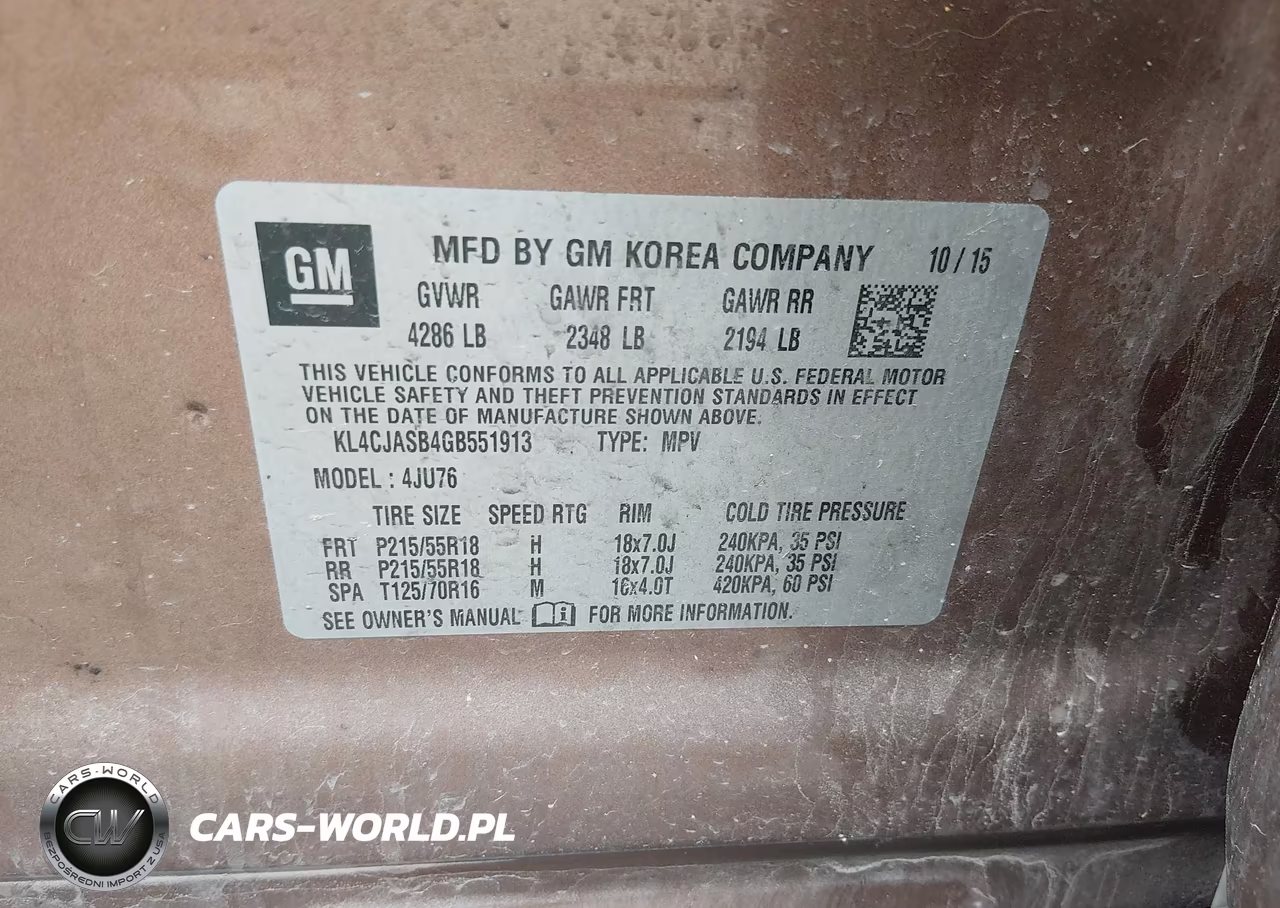 2016 Buick Encore VIN:KL4CJASB4GB551913 - 9