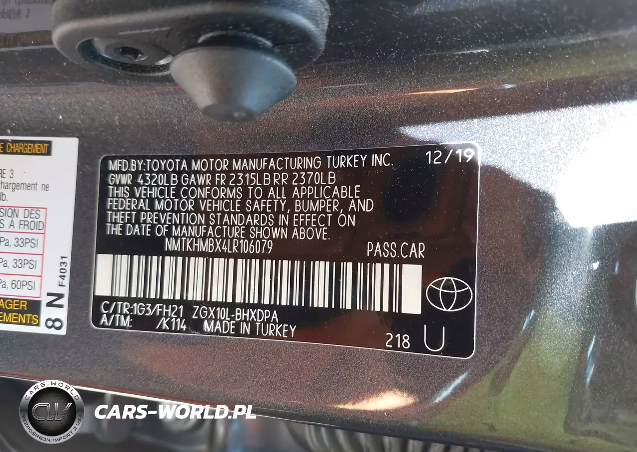 2020 Toyota C-Hr Le VIN:NMTKHMBX4LR106079 - 9