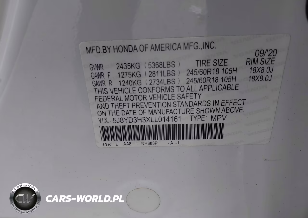 2020 Acura Mdx Standard VIN:5J8YD3H3XLL014161 - 9