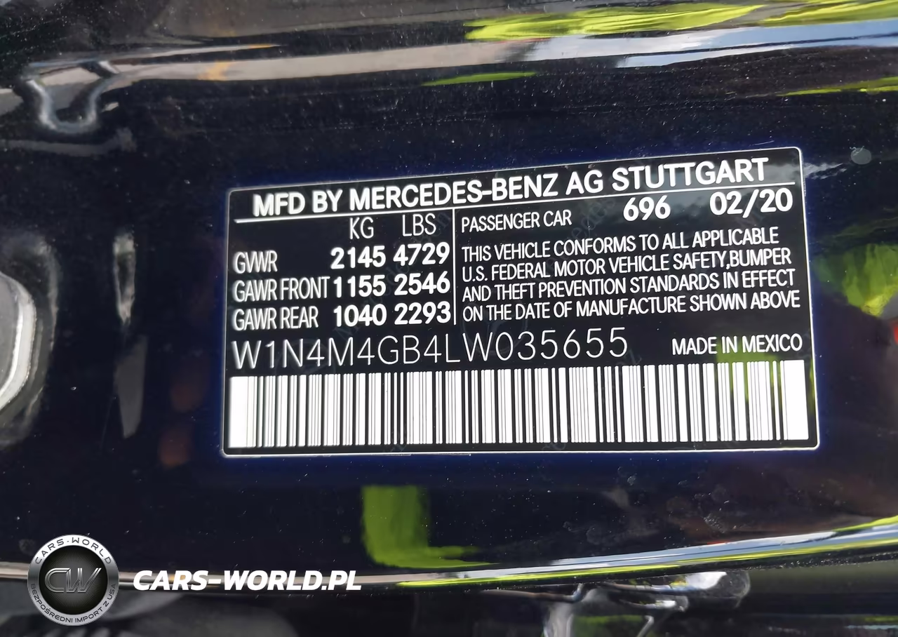 2020 Mercedes-Benz Glb 250 VIN:W1N4M4GB4LW035655 - 9