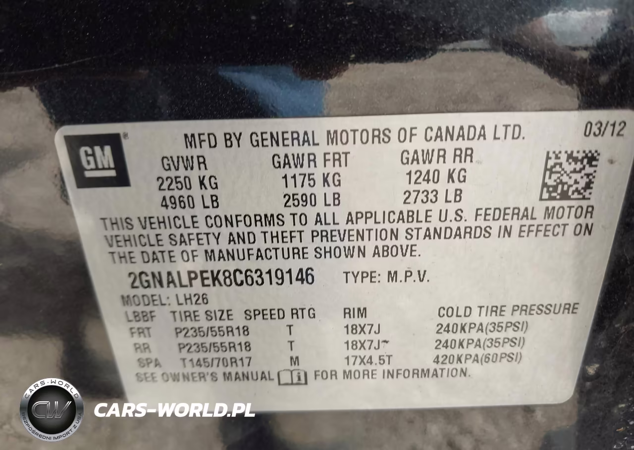 2012 Chevrolet Equinox 2Lt VIN:2GNALPEK8C6319146 - 9