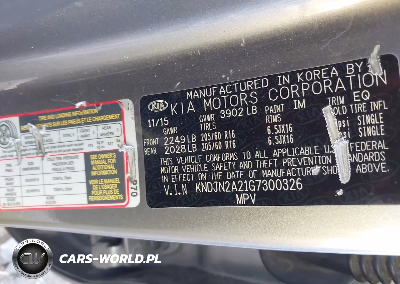2016 Kia Soul VIN:KNDJN2A21G7300326 - 9