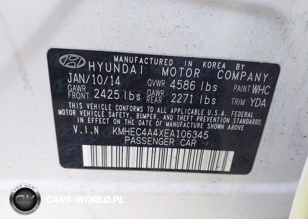 2014 Hyundai Sonata Hybrid Limited VIN:KMHEC4A4XEA106345 - 9