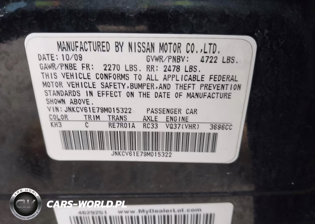 2009 Infiniti G37 Journey VIN:JNKCV61E79M015322 - 9