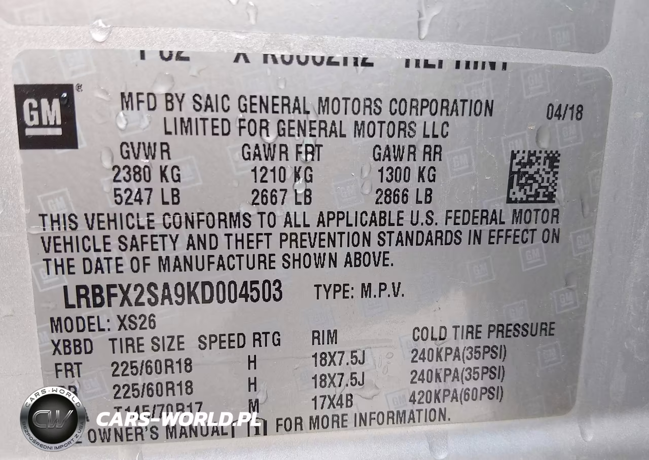 2019 Buick Envision Awd Essence VIN:LRBFX2SA9KD004503 - 9