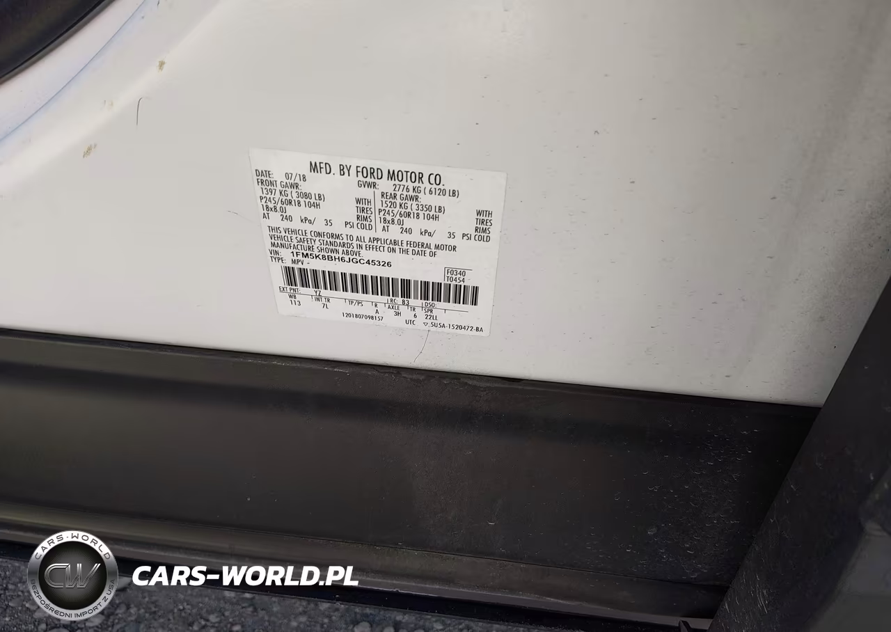 2018 Ford Explorer VIN:1FM5K8BH6JGC45326 - 9