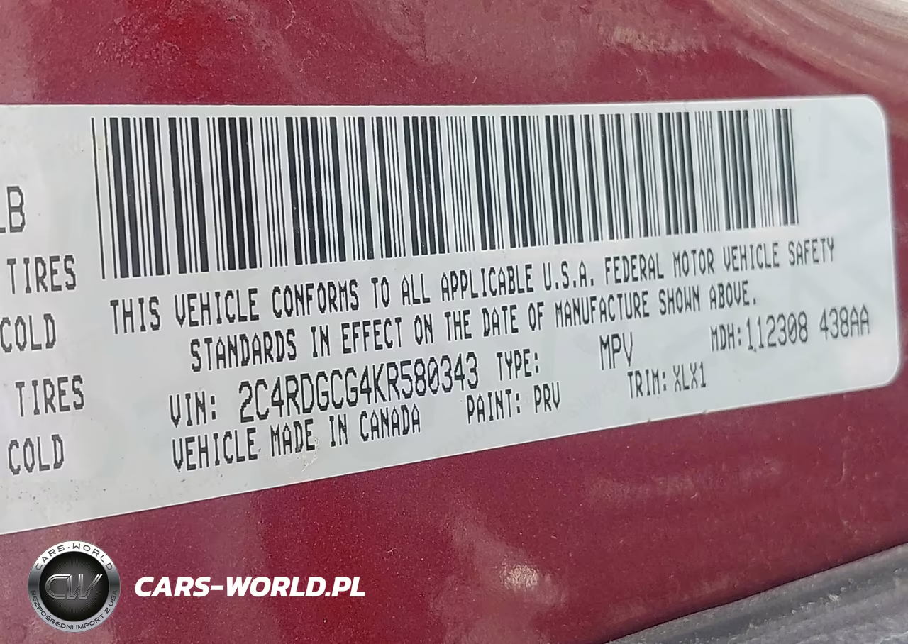 2019 Dodge Grand Caravan Sxt VIN:2C4RDGCG4KR580343 - 9