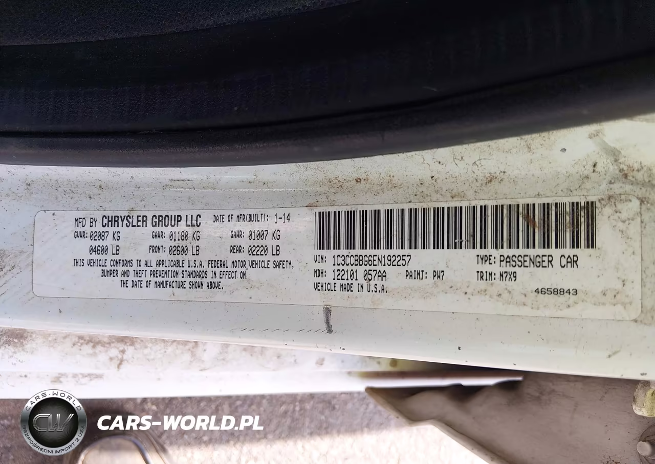 2014 Chrysler 200 Touring VIN:1C3CCBBG6EN192257 - 9
