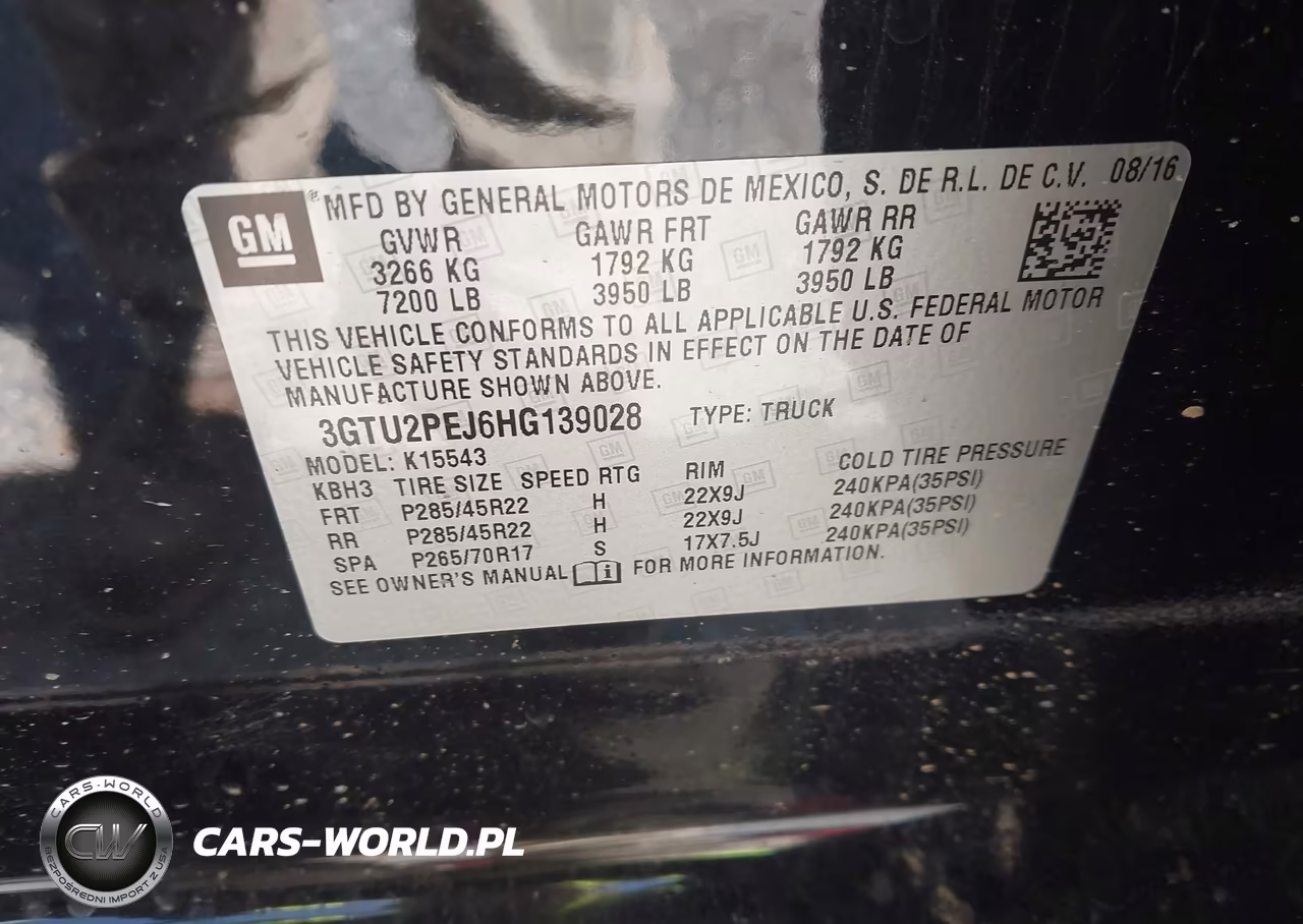 2017 GMC Sierra 1500 Denali VIN:3GTU2PEJ6HG139028 - 9