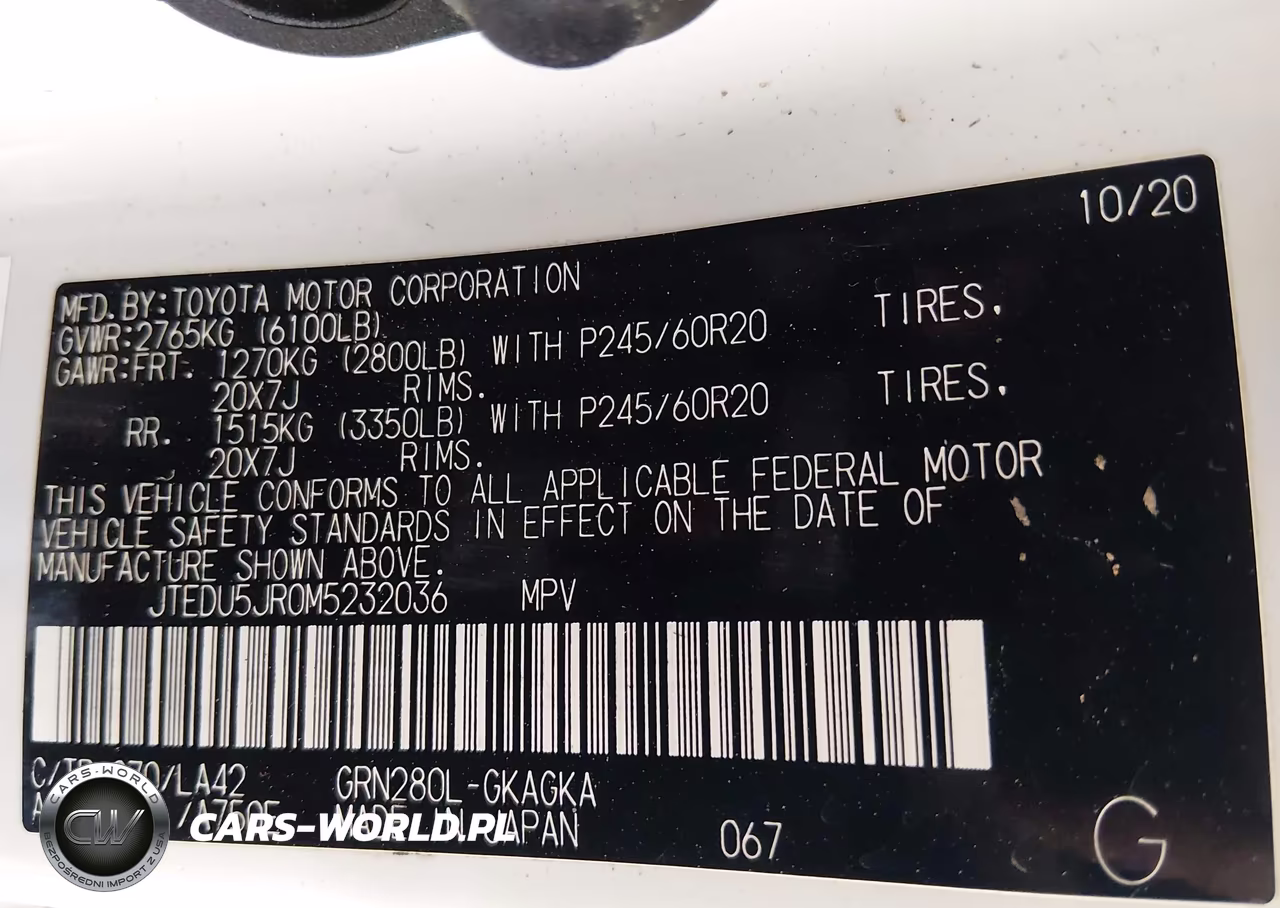 2021 Toyota 4Runner Limited VIN:JTEDU5JR0M5232036 - 9