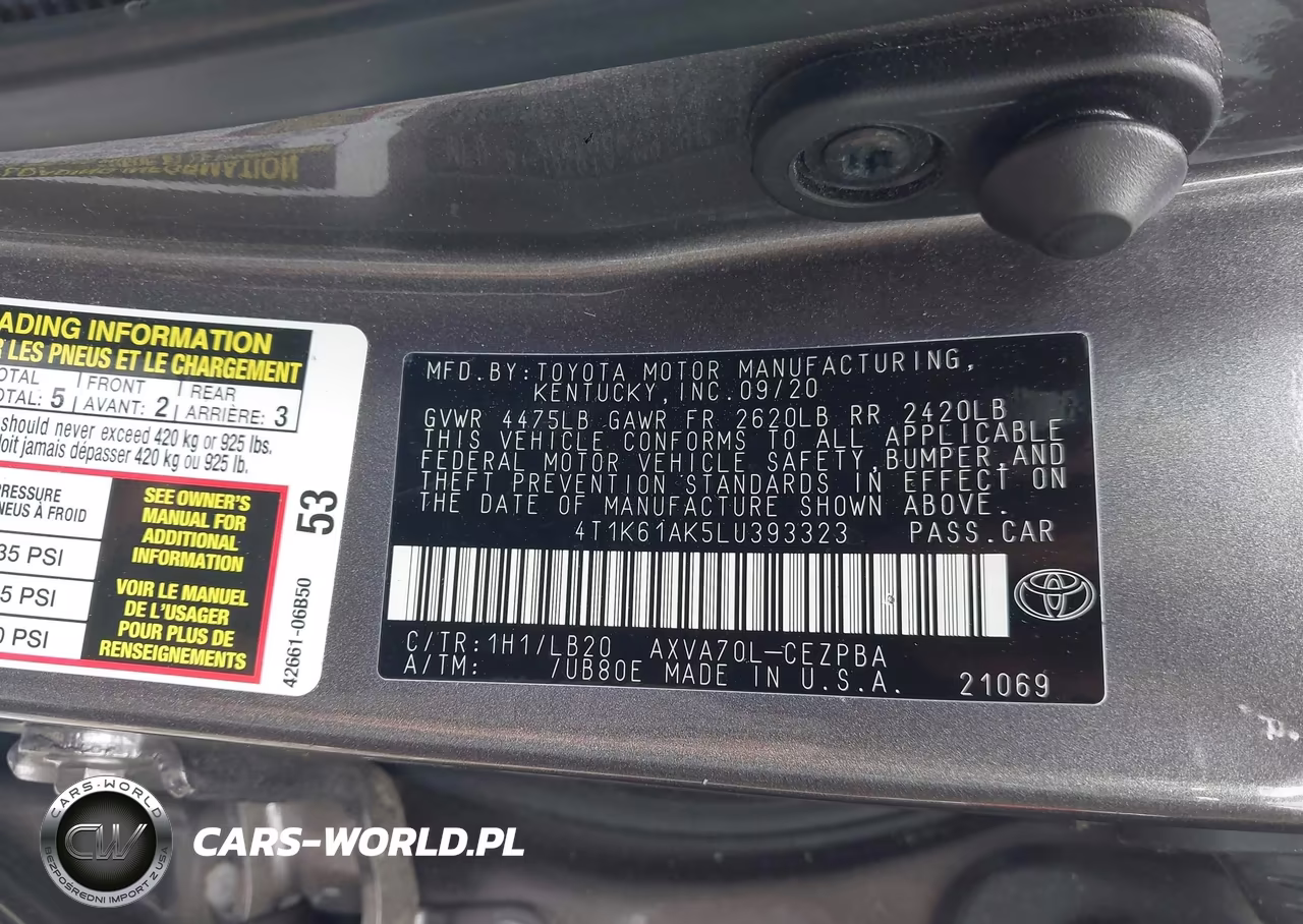 2020 Toyota Camry Xse VIN:4T1K61AK5LU393323 - 9