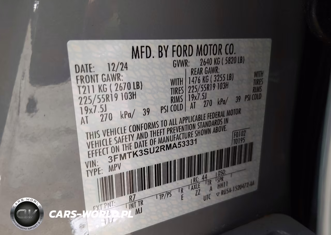 2024 Ford Mustang Mach-E Premium VIN:3FMTK3SU2RMA53331 - 9