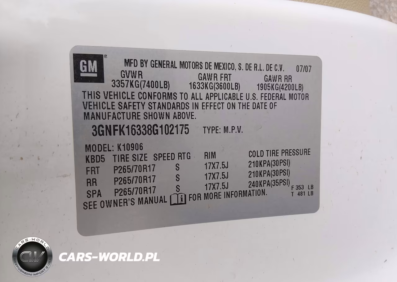 2008 Chevrolet Suburban 1500 Lt VIN:3GNFK16338G102175 - 9