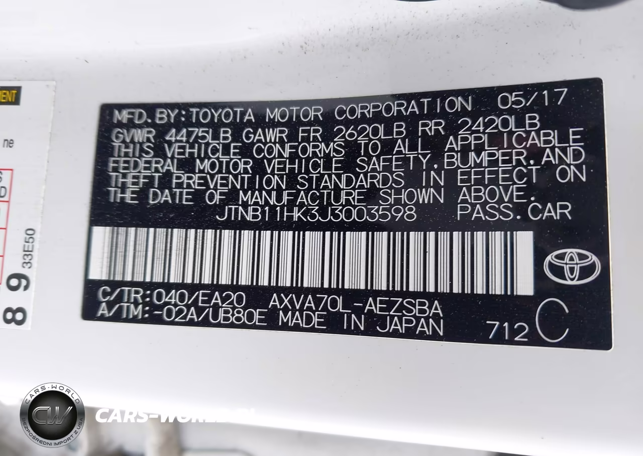 2018 Toyota Camry Se VIN:JTNB11HK3J3003598 - 9