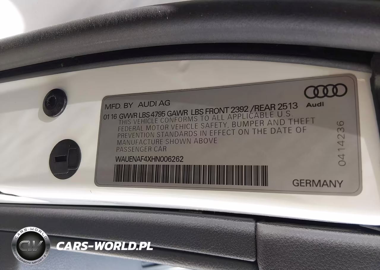2017 Audi A4 2.0T Premium VIN:WAUENAF4XHN006262 - 9