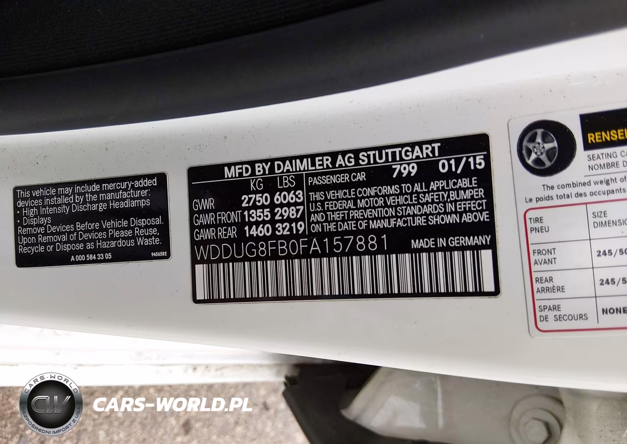 2015 Mercedes-Benz S 550 4Matic VIN:WDDUG8FB0FA157881 - 9