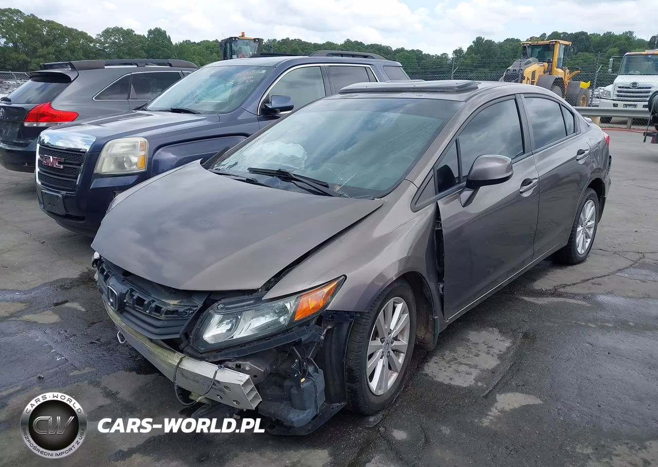 2012 Honda Civic Ex-L VIN:2HGFB2F96CH566817 - 2