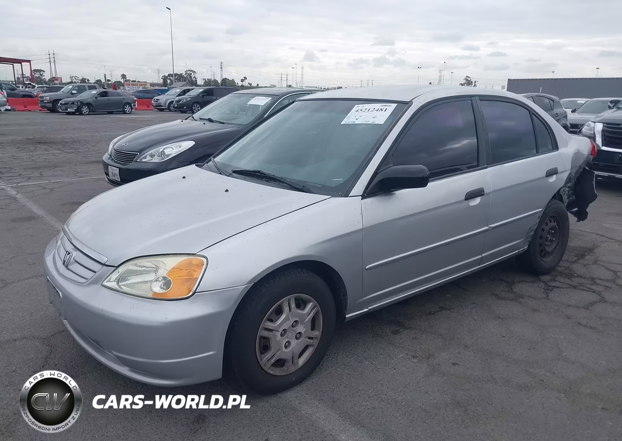2001 Honda Civic Lx VIN:2HGES16521H596252 - 2