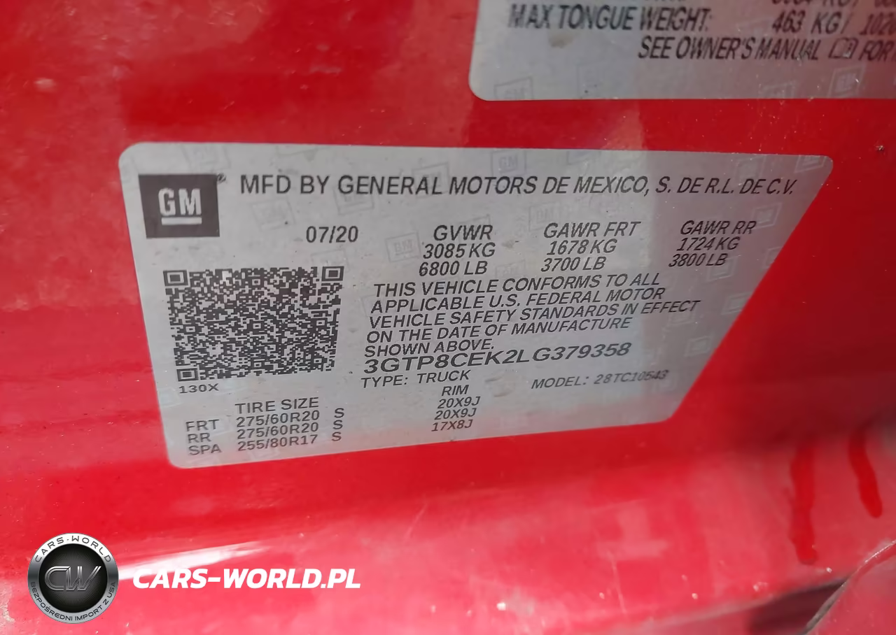2020 GMC Sierra 1500 VIN:3GTP8CEK2LG379358 - 9