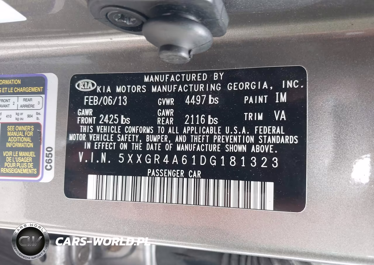 2013 Kia Optima Sx VIN:5XXGR4A61DG181323 - 9