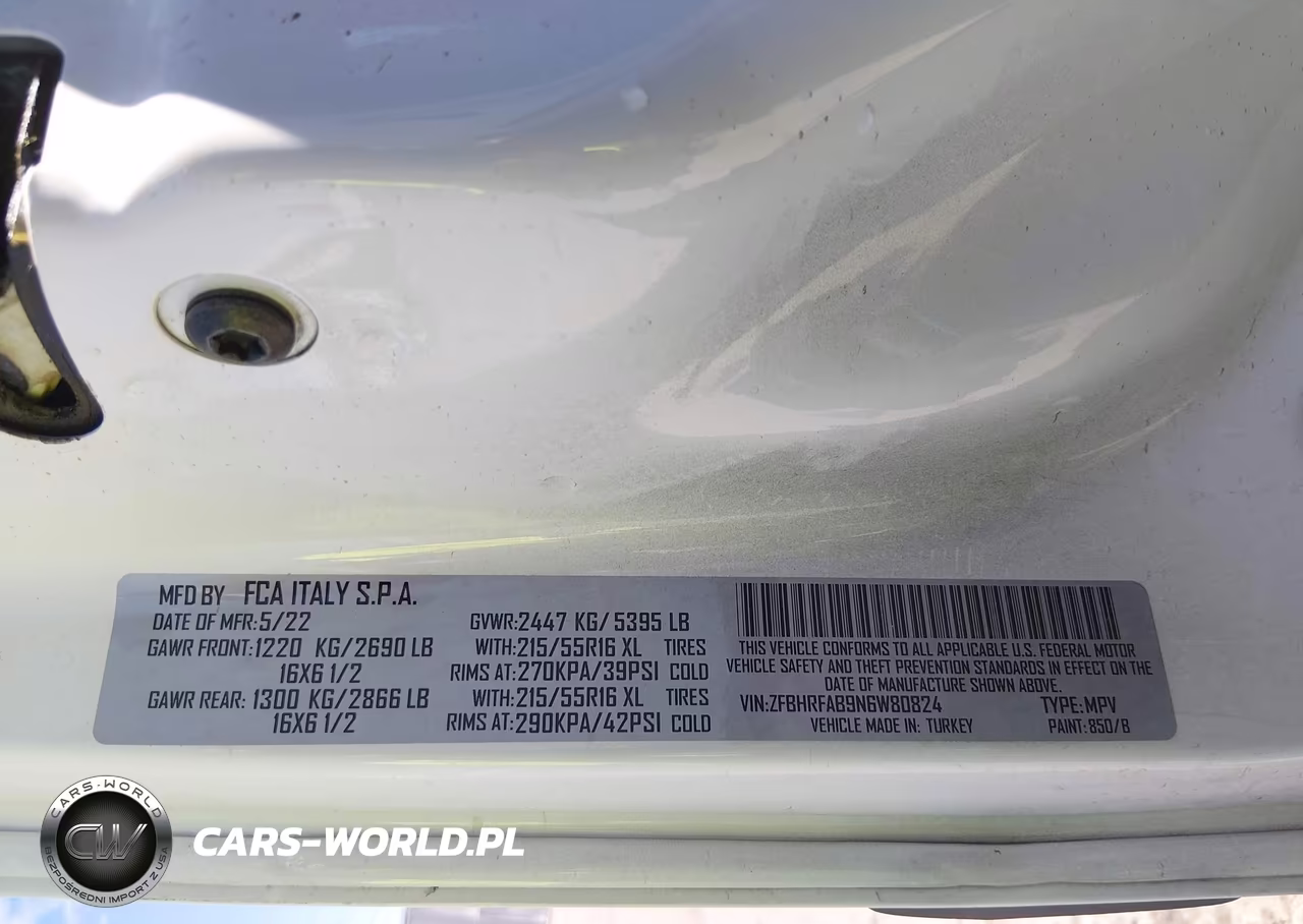2022 Ram Promaster City Cargo Van VIN:ZFBHRFAB9N6W80824 - 9