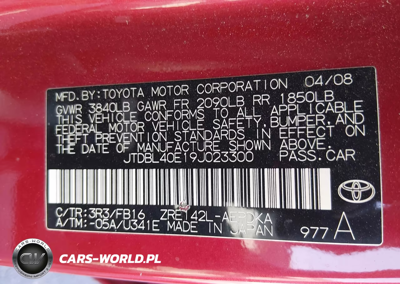 2009 Toyota Corolla Le VIN:JTDBL40E19J023300 - 9
