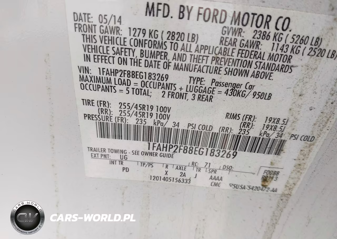 2014 Ford Taurus Limited VIN:1FAHP2F88EG183269 - 9