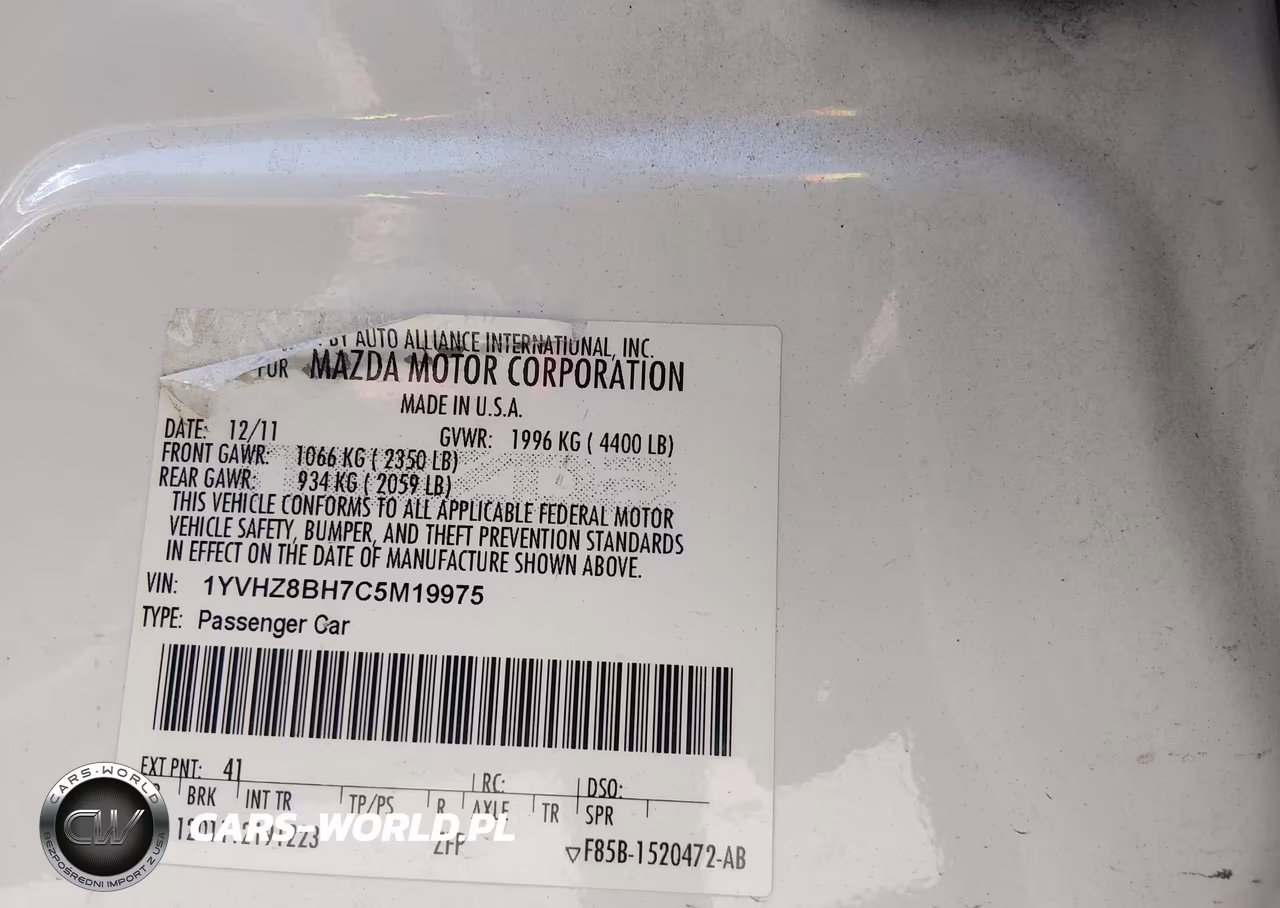 2012 Mazda Mazda6 I Sport VIN:1YVHZ8BH7C5M19975 - 9