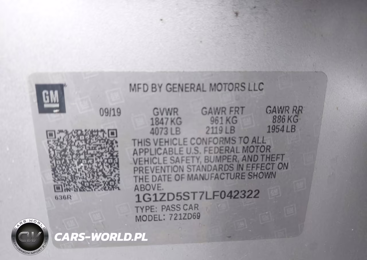 2020 Chevrolet Malibu Fwd Lt VIN:1G1ZD5ST7LF042322 - 9
