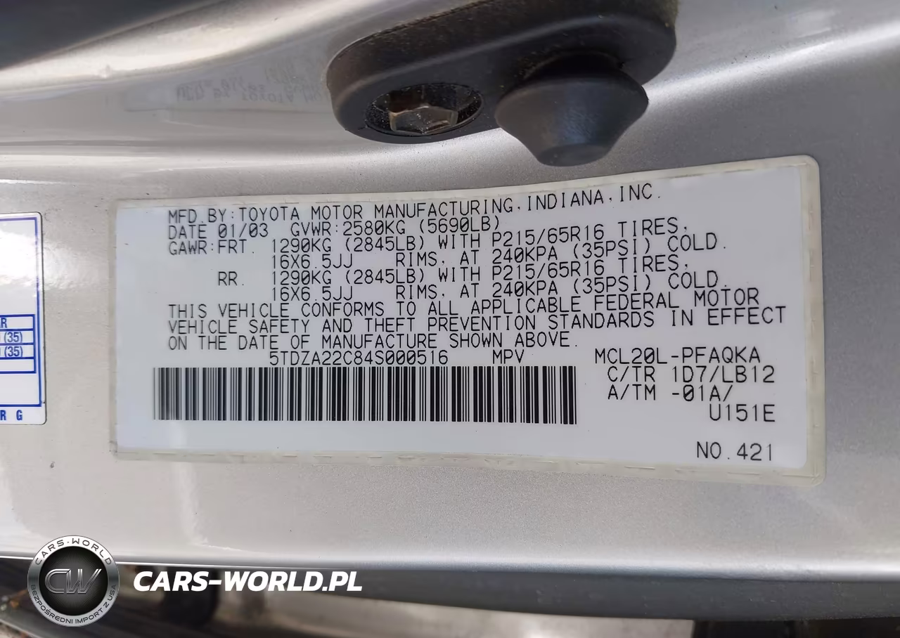 2004 Toyota Sienna Xle-Xle Limited VIN:5TDZA22C84S000516 - 9