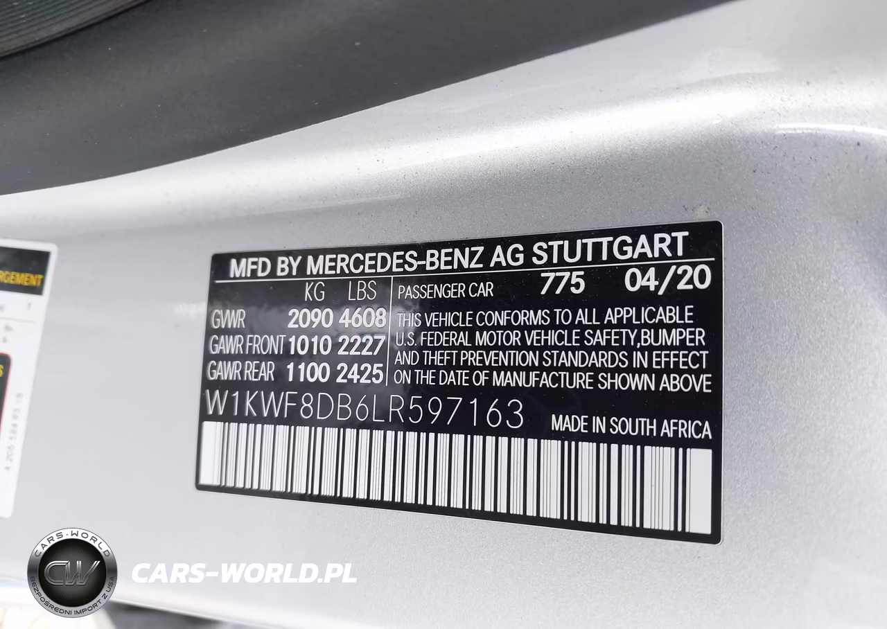 2020 Mercedes-Benz C 300 VIN:W1KWF8DB6LR597163 - 9