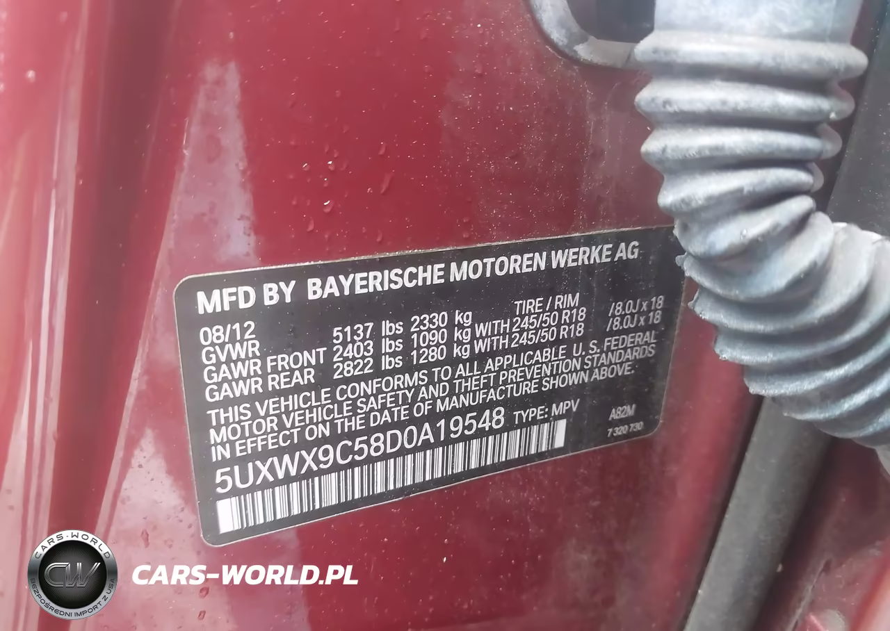 2013 BMW X3 xDrive28I VIN:5UXWX9C58D0A19548 - 9