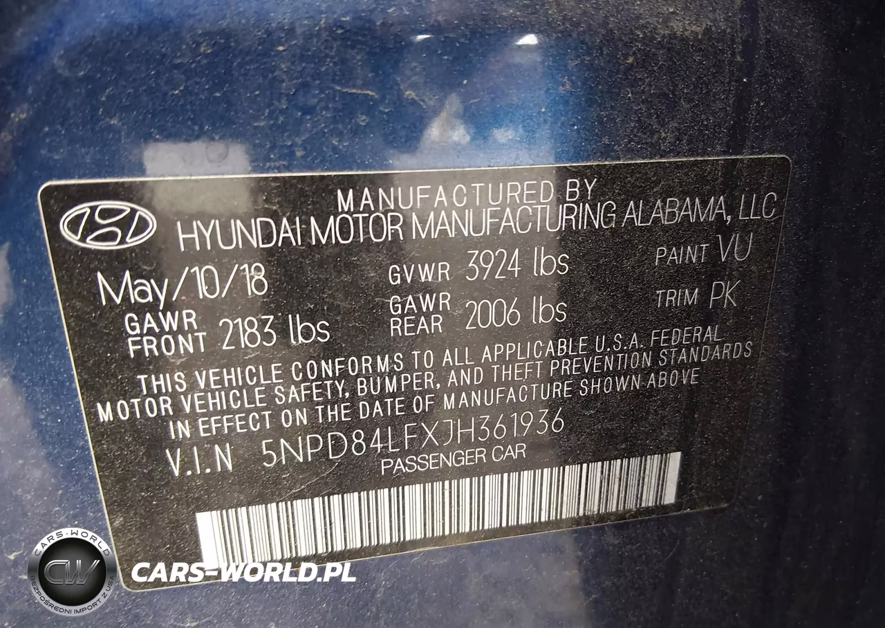 2018 Hyundai Elantra Sel VIN:5NPD84LFXJH361936 - 9