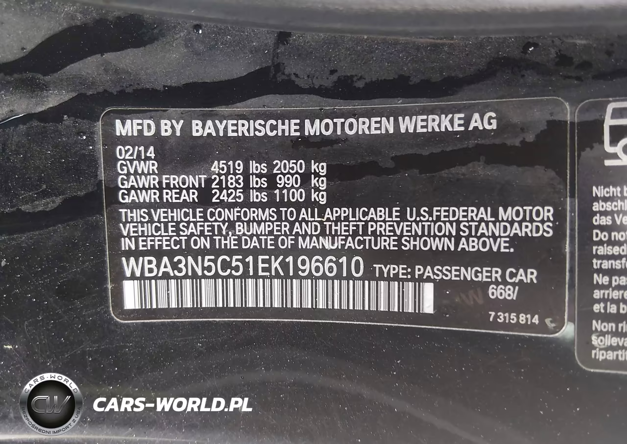 2014 BMW 428I xDrive VIN:WBA3N5C51EK196610 - 9