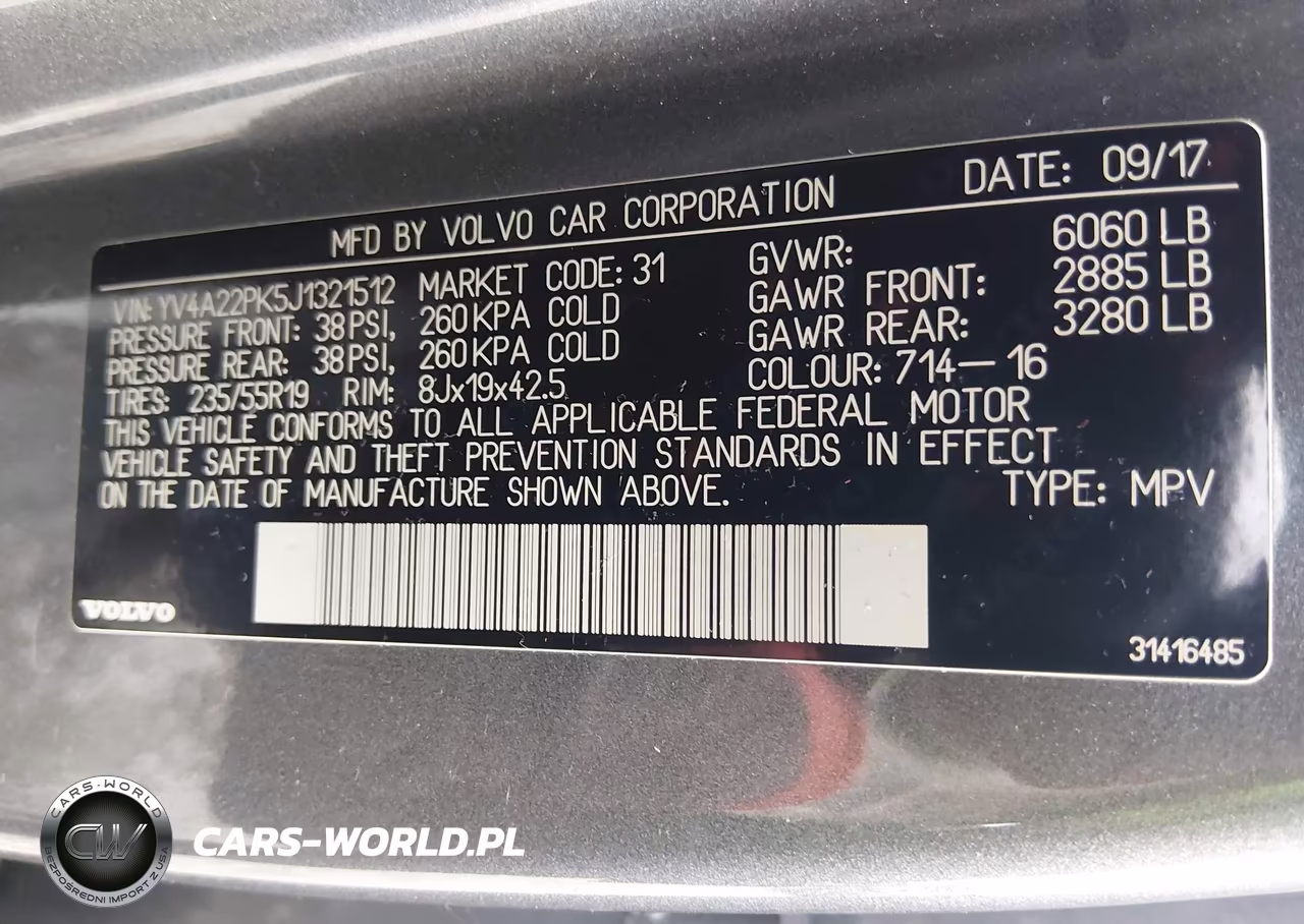 2018 Volvo Xc90 T6 Momentum VIN:YV4A22PK5J1321512 - 9