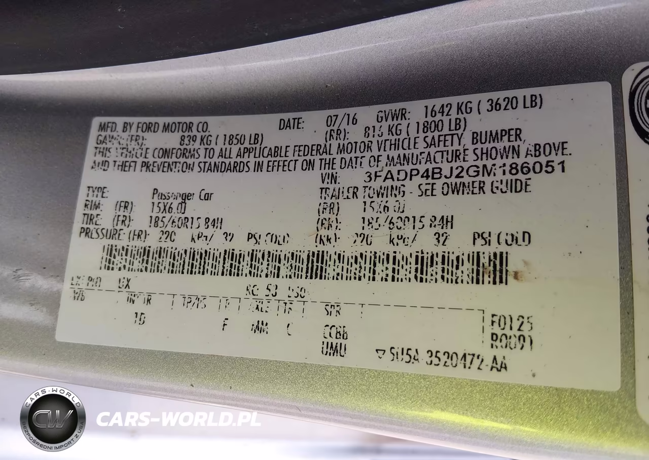 2016 Ford Fiesta Se VIN:3FADP4BJ2GM186051 - 9