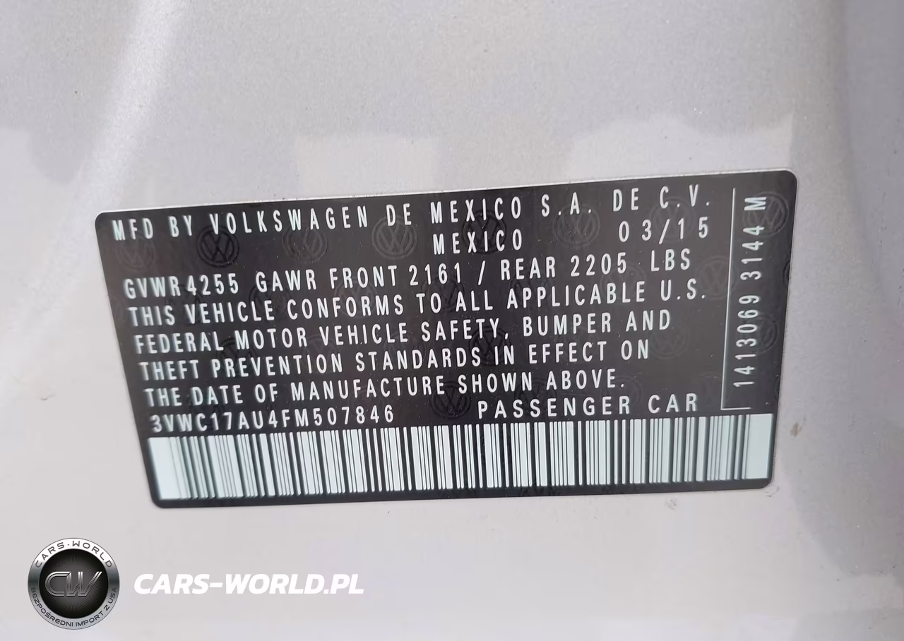 2015 Volkswagen Golf Sportwagen Tsi Se 4-Door VIN:3VWC17AU4FM507846 - 9